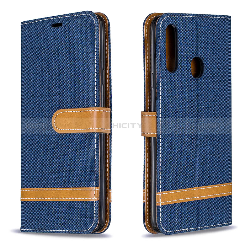 Funda de Cuero Cartera con Soporte Carcasa B16F para Samsung Galaxy A20s