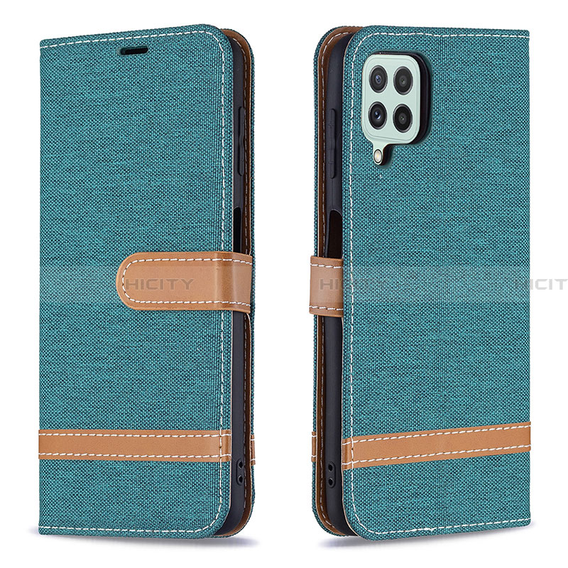 Funda de Cuero Cartera con Soporte Carcasa B16F para Samsung Galaxy A22 4G Verde