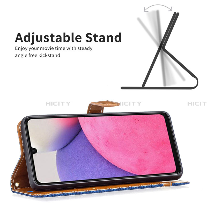 Funda de Cuero Cartera con Soporte Carcasa B16F para Samsung Galaxy A33 5G