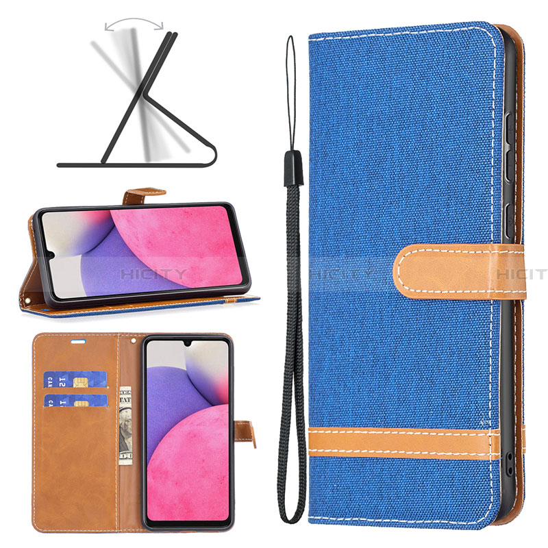 Funda de Cuero Cartera con Soporte Carcasa B16F para Samsung Galaxy A33 5G