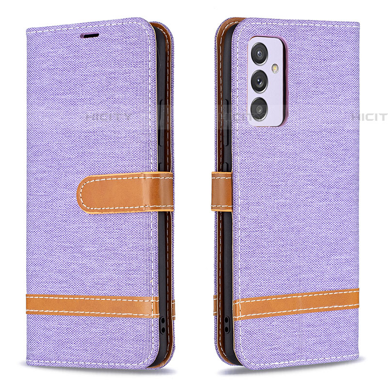 Funda de Cuero Cartera con Soporte Carcasa B16F para Samsung Galaxy A34 5G Purpura Claro