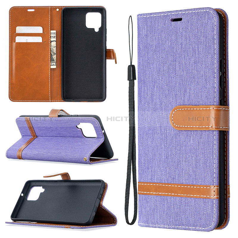 Funda de Cuero Cartera con Soporte Carcasa B16F para Samsung Galaxy A42 5G