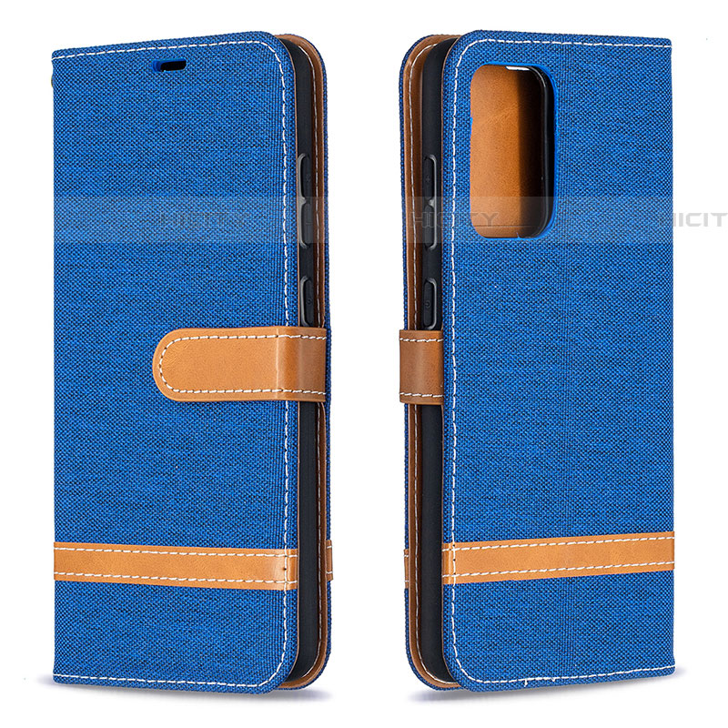 Funda de Cuero Cartera con Soporte Carcasa B16F para Samsung Galaxy A52 5G Azul