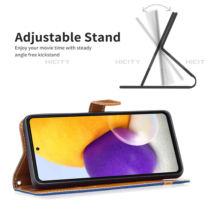 Funda de Cuero Cartera con Soporte Carcasa B16F para Samsung Galaxy A73 5G