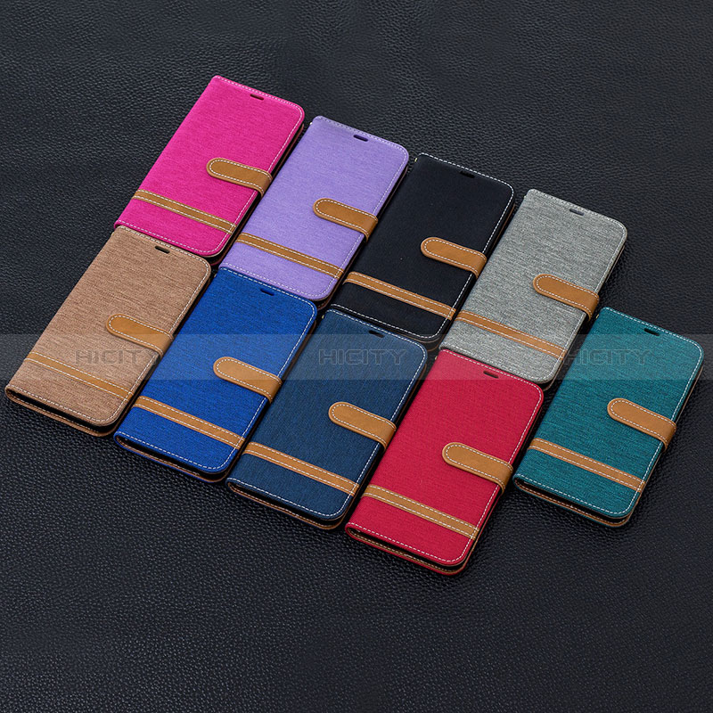 Funda de Cuero Cartera con Soporte Carcasa B16F para Samsung Galaxy M01s