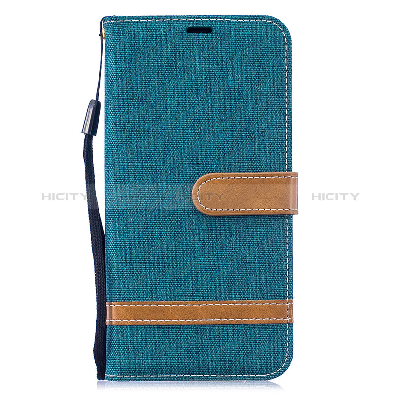 Funda de Cuero Cartera con Soporte Carcasa B16F para Samsung Galaxy M10 Verde