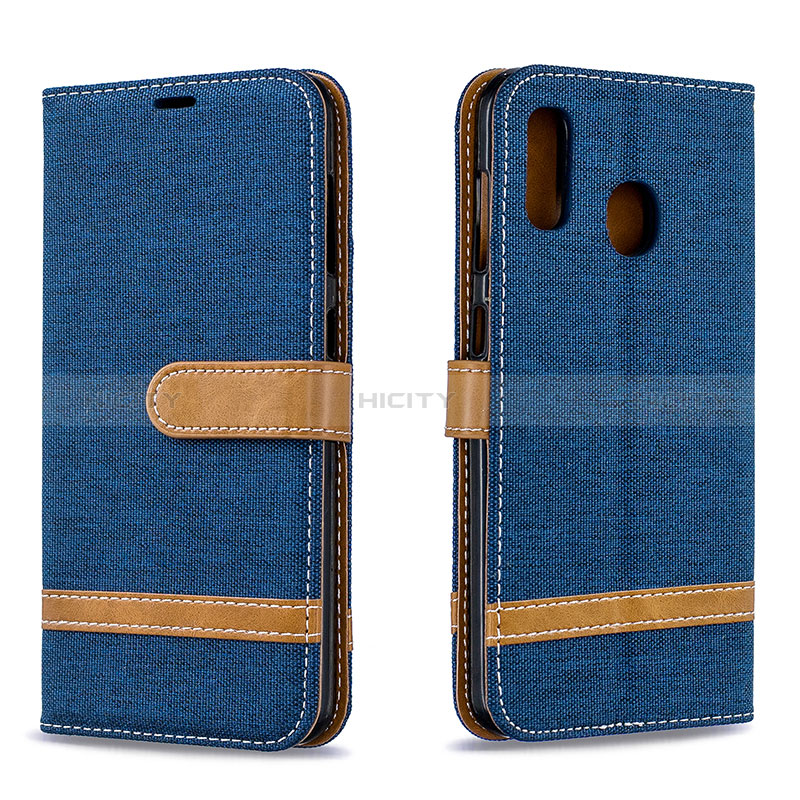 Funda de Cuero Cartera con Soporte Carcasa B16F para Samsung Galaxy M10S