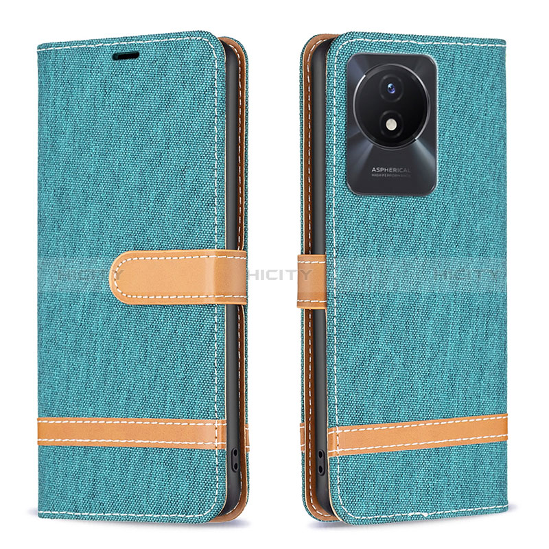 Funda de Cuero Cartera con Soporte Carcasa B16F para Vivo Y02t