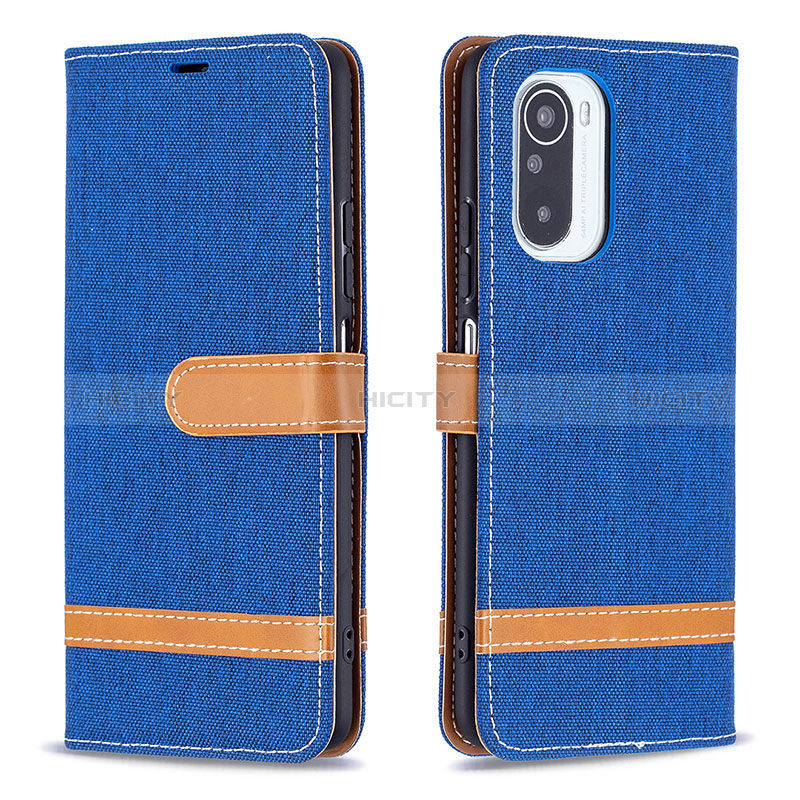 Funda de Cuero Cartera con Soporte Carcasa B16F para Xiaomi Mi 11X 5G Azul