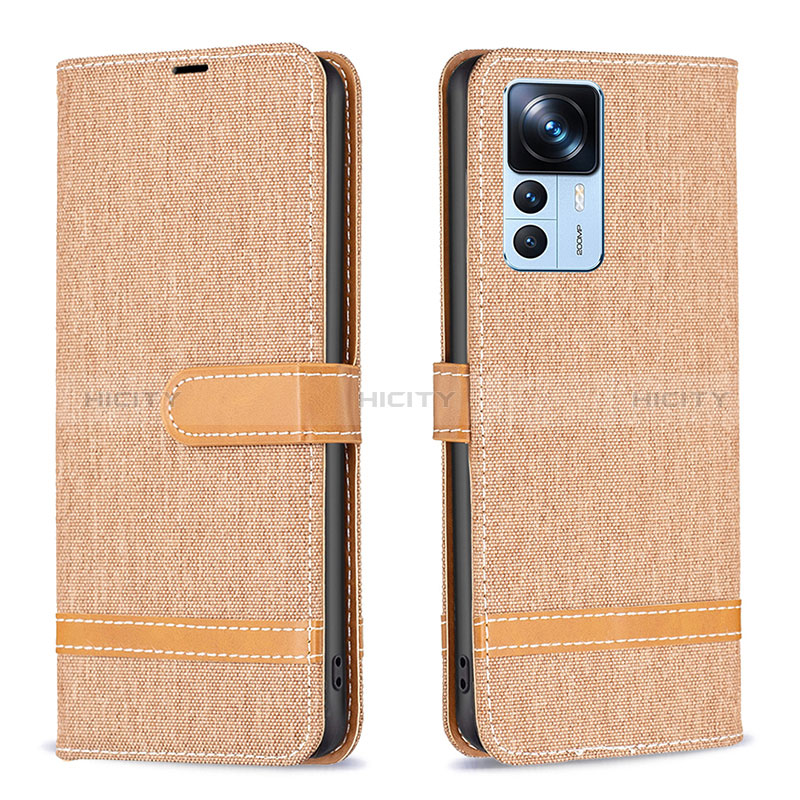 Funda de Cuero Cartera con Soporte Carcasa B16F para Xiaomi Mi 12T 5G Oro