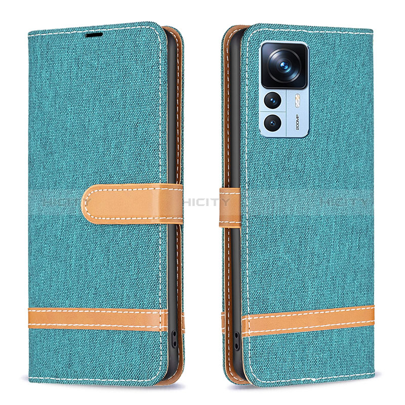 Funda de Cuero Cartera con Soporte Carcasa B16F para Xiaomi Mi 12T 5G Verde