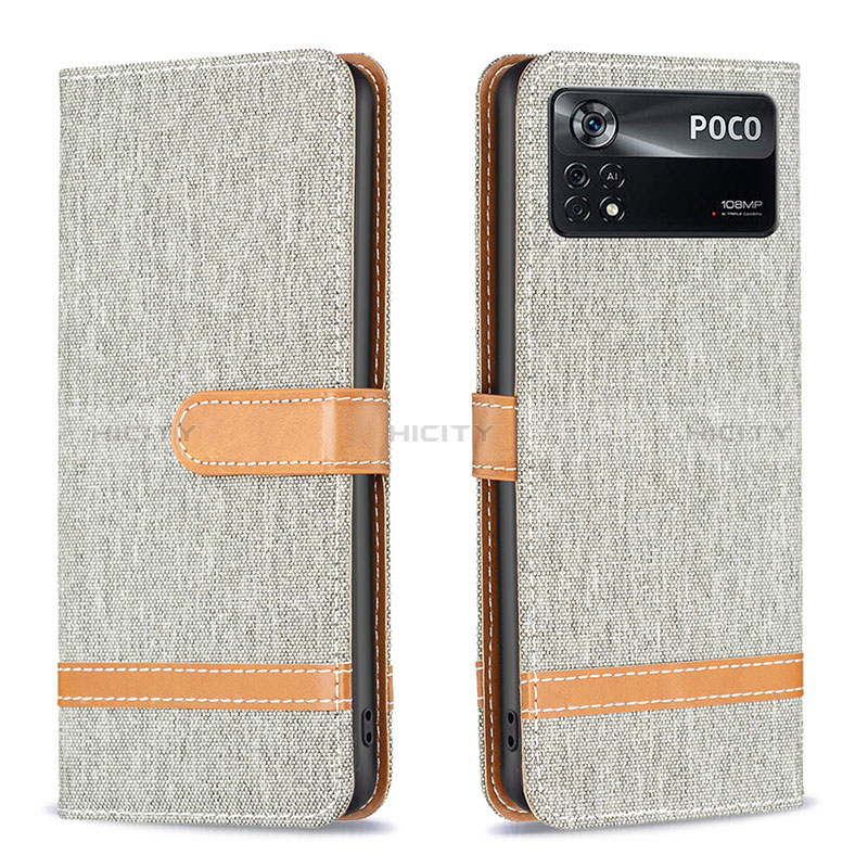 Funda de Cuero Cartera con Soporte Carcasa B16F para Xiaomi Poco X4 Pro 5G