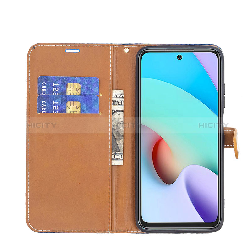 Funda de Cuero Cartera con Soporte Carcasa B16F para Xiaomi Redmi 10 (2022)