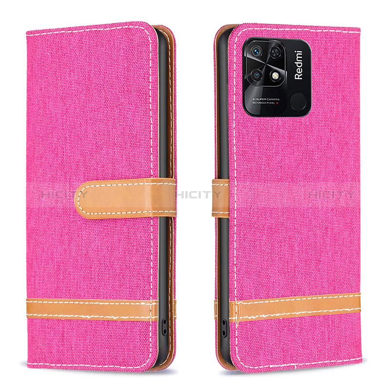 Funda de Cuero Cartera con Soporte Carcasa B16F para Xiaomi Redmi 10 Power