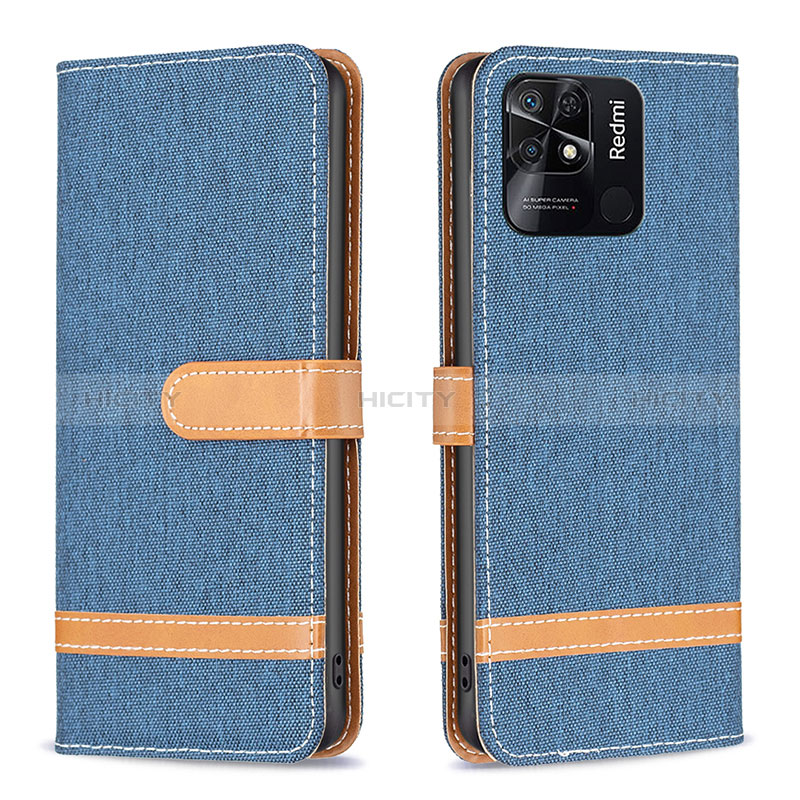 Funda de Cuero Cartera con Soporte Carcasa B16F para Xiaomi Redmi 10 Power