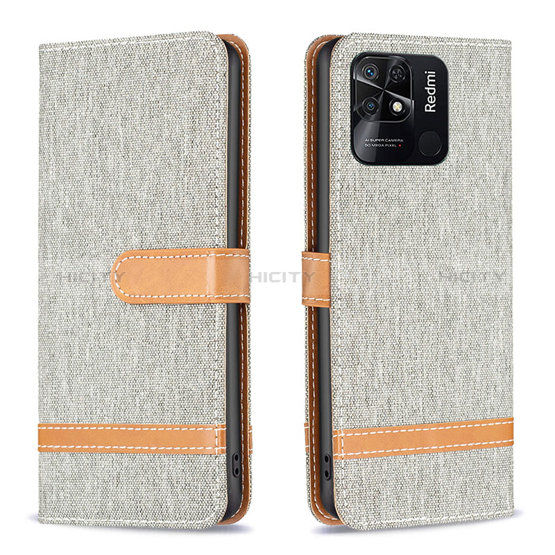 Funda de Cuero Cartera con Soporte Carcasa B16F para Xiaomi Redmi 10 Power