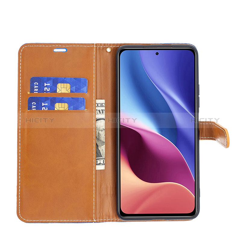 Funda de Cuero Cartera con Soporte Carcasa B16F para Xiaomi Redmi K40 5G