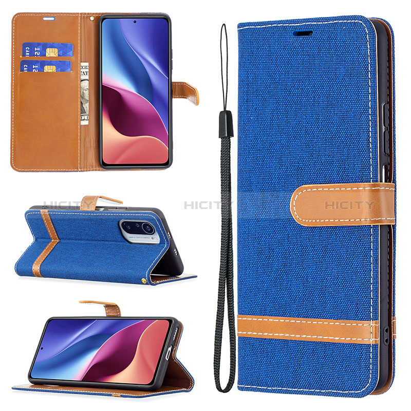 Funda de Cuero Cartera con Soporte Carcasa B16F para Xiaomi Redmi K40 Pro 5G