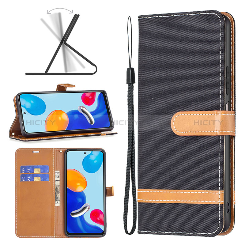 Funda de Cuero Cartera con Soporte Carcasa B16F para Xiaomi Redmi Note 11 4G (2022)