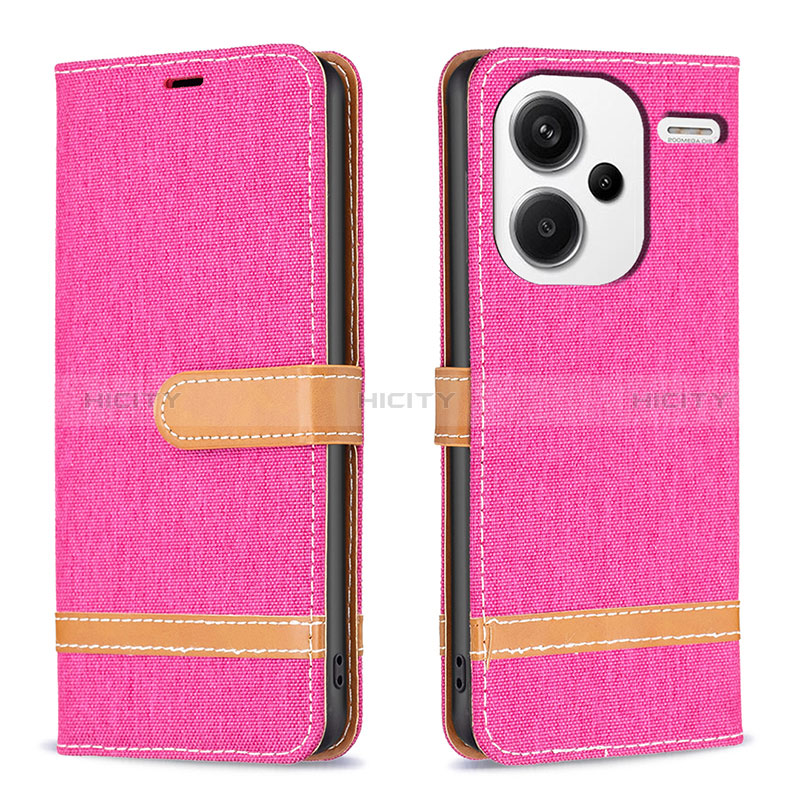 Funda de Cuero Cartera con Soporte Carcasa B16F para Xiaomi Redmi Note 13 Pro+ Plus 5G