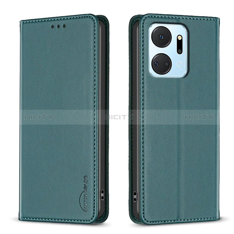 Funda de Cuero Cartera con Soporte Carcasa B17F para Huawei Honor X7a