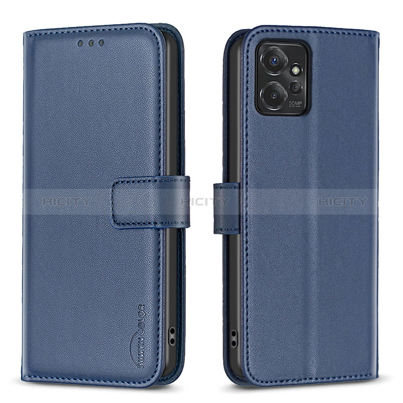 Funda de Cuero Cartera con Soporte Carcasa B17F para Motorola Moto G Power 5G (2023) Azul