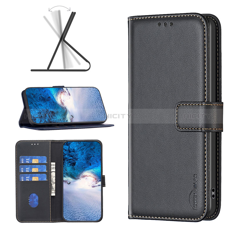 Funda de Cuero Cartera con Soporte Carcasa B17F para Realme V50 5G