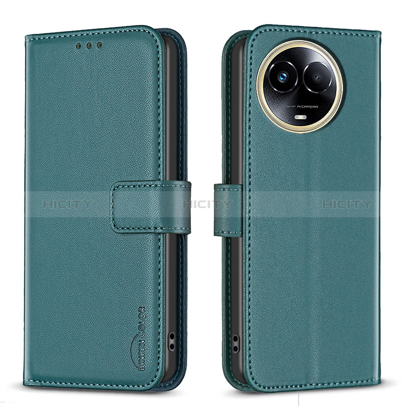 Funda de Cuero Cartera con Soporte Carcasa B17F para Realme V50s 5G