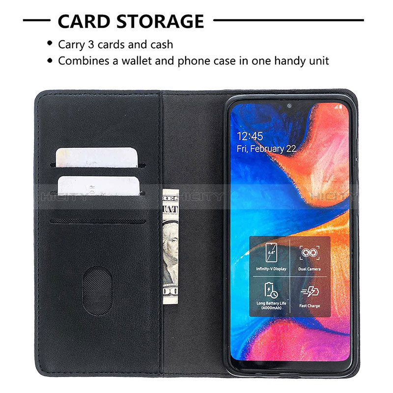 Funda de Cuero Cartera con Soporte Carcasa B17F para Samsung Galaxy A30