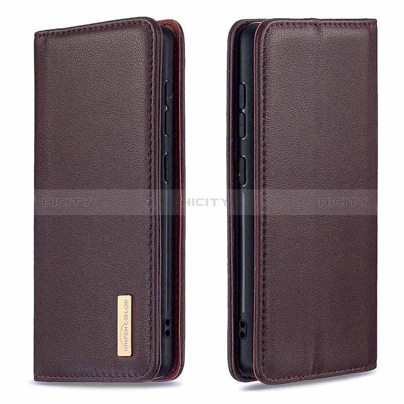 Funda de Cuero Cartera con Soporte Carcasa B17F para Samsung Galaxy A30 Marron