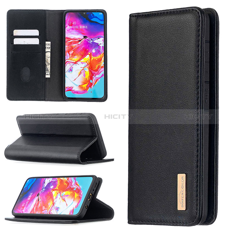 Funda de Cuero Cartera con Soporte Carcasa B17F para Samsung Galaxy A70