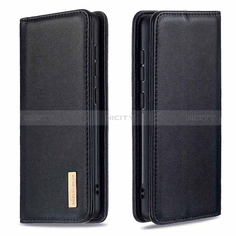 Funda de Cuero Cartera con Soporte Carcasa B17F para Samsung Galaxy A71 4G A715 Negro