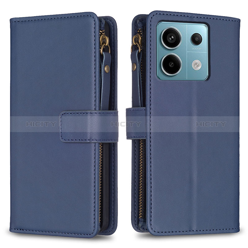 Funda de Cuero Cartera con Soporte Carcasa B17F para Xiaomi Redmi Note 13 Pro 5G