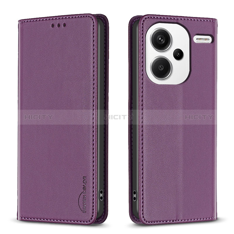 Funda de Cuero Cartera con Soporte Carcasa B17F para Xiaomi Redmi Note 13 Pro+ Plus 5G