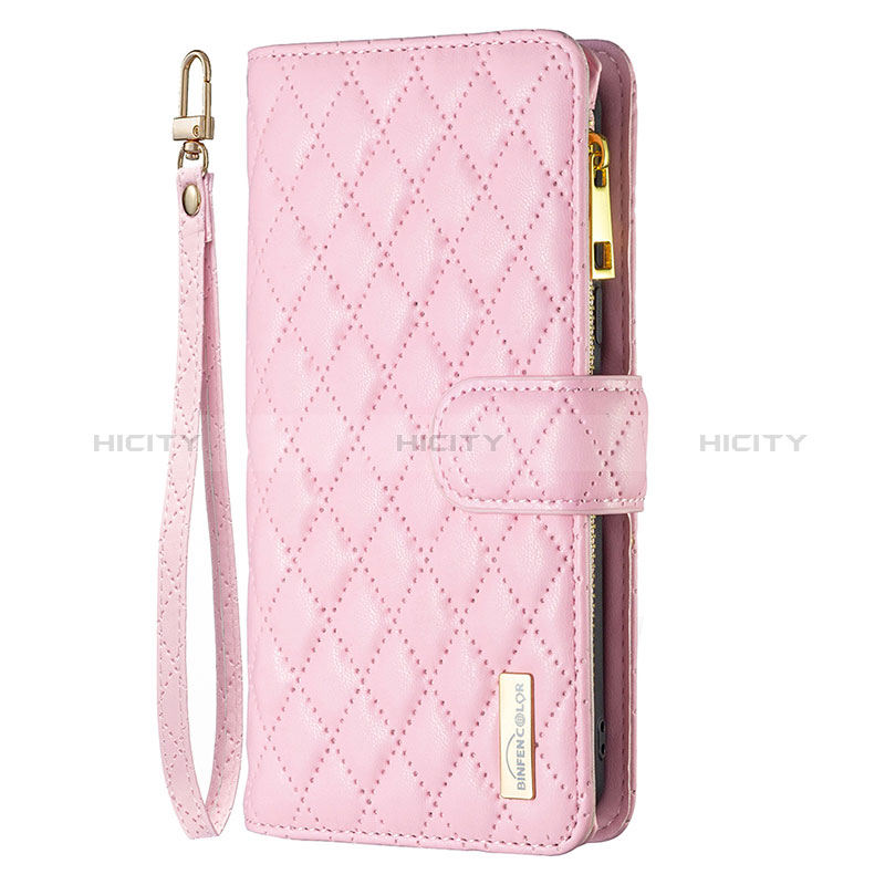 Funda de Cuero Cartera con Soporte Carcasa B18F para Oppo A2 5G Oro Rosa