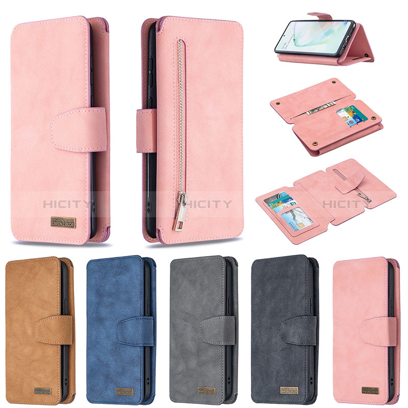 Funda de Cuero Cartera con Soporte Carcasa B18F para Samsung Galaxy A81