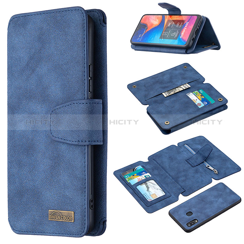 Funda de Cuero Cartera con Soporte Carcasa B18F para Samsung Galaxy M10S