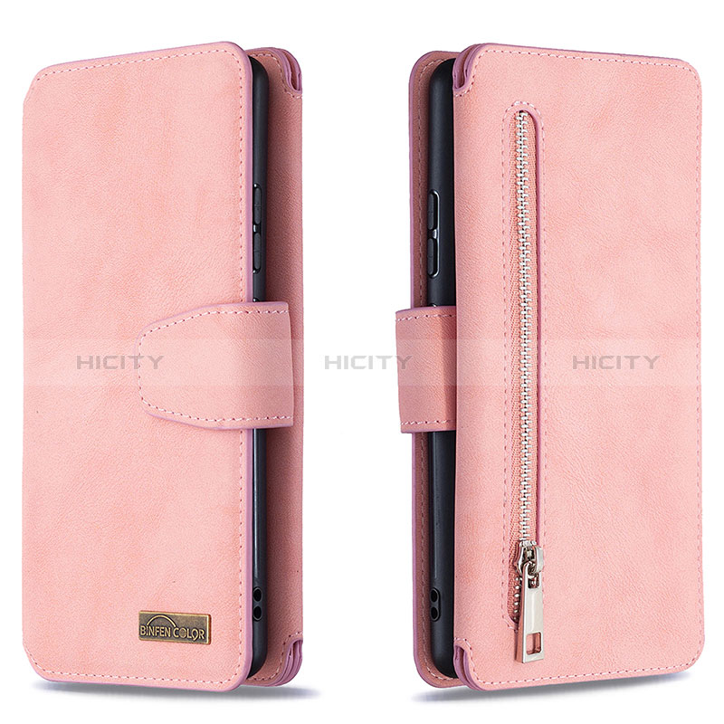 Funda de Cuero Cartera con Soporte Carcasa B18F para Samsung Galaxy M80S Oro Rosa