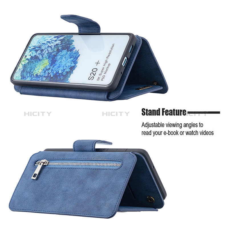 Funda de Cuero Cartera con Soporte Carcasa B18F para Samsung Galaxy S20 Plus 5G