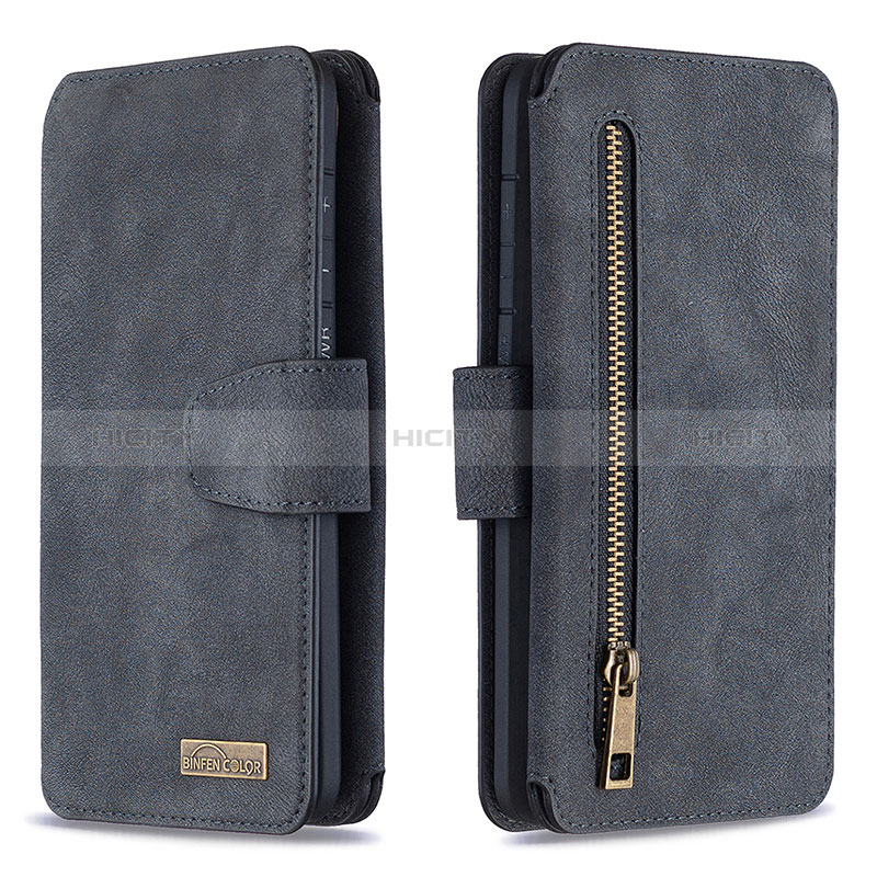 Funda de Cuero Cartera con Soporte Carcasa B18F para Samsung Galaxy S20 Plus 5G Negro