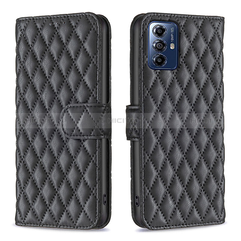 Funda de Cuero Cartera con Soporte Carcasa B19F para Motorola Moto G Play Gen 2 Negro