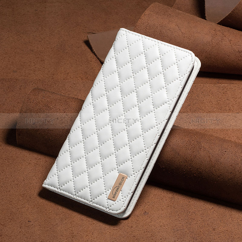 Funda de Cuero Cartera con Soporte Carcasa B19F para Xiaomi Poco C55 Blanco