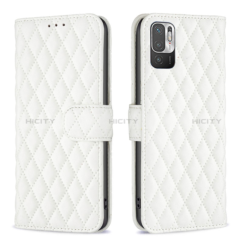 Funda de Cuero Cartera con Soporte Carcasa B19F para Xiaomi Redmi Note 11 SE 5G Blanco