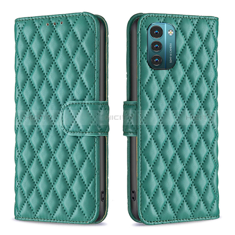 Funda de Cuero Cartera con Soporte Carcasa B20F para Nokia G21 Verde