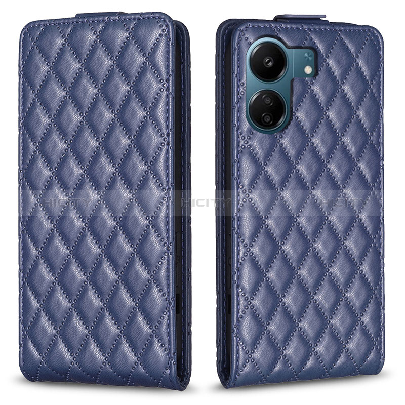 Funda de Cuero Cartera con Soporte Carcasa B20F para Xiaomi Poco C65 Azul