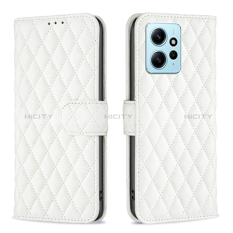 Funda de Cuero Cartera con Soporte Carcasa B20F para Xiaomi Redmi Note 12 4G Blanco