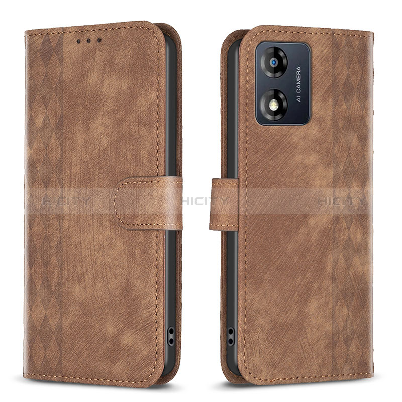 Funda de Cuero Cartera con Soporte Carcasa B21F para Motorola Moto E13