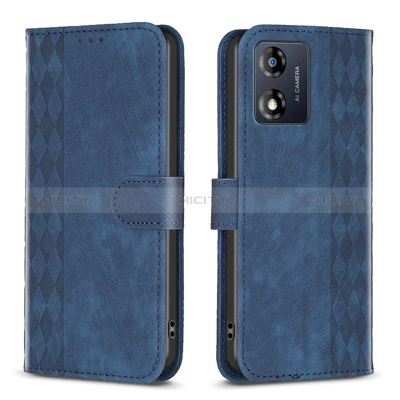 Funda de Cuero Cartera con Soporte Carcasa B21F para Motorola Moto E13