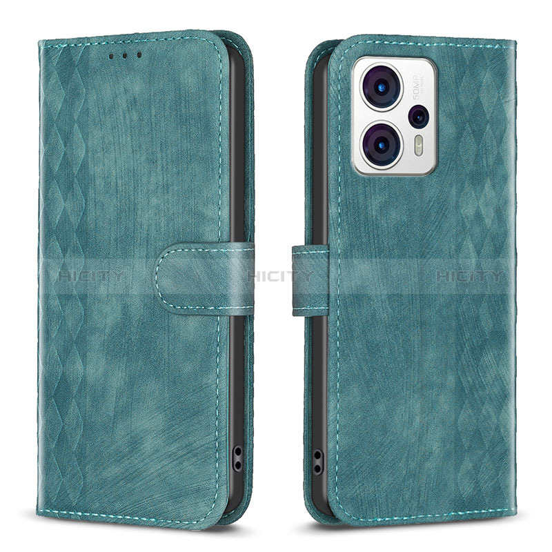 Funda de Cuero Cartera con Soporte Carcasa B21F para Motorola Moto G23