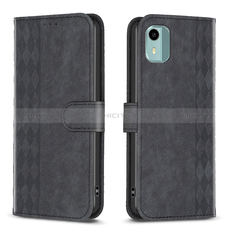 Funda de Cuero Cartera con Soporte Carcasa B21F para Nokia C12 Pro